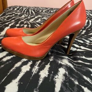 Nine West Orange Stiletto Heels